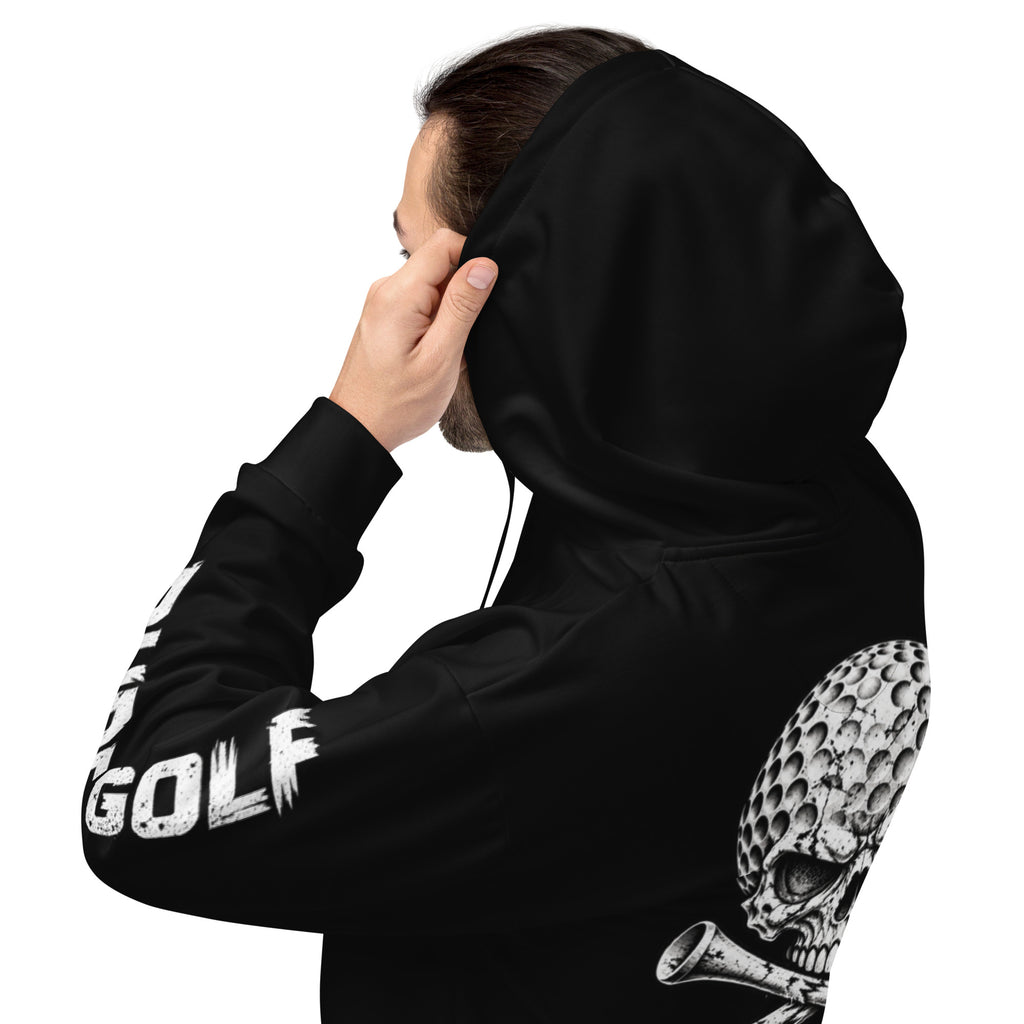 SLAY THE DAY Skull Golf Hoodie — back view