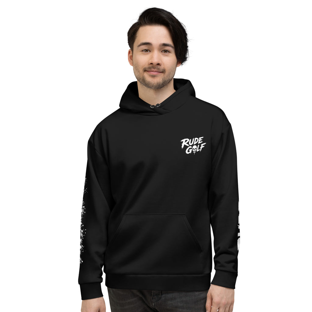 SLAY THE DAY Skull Golf Hoodie — front view