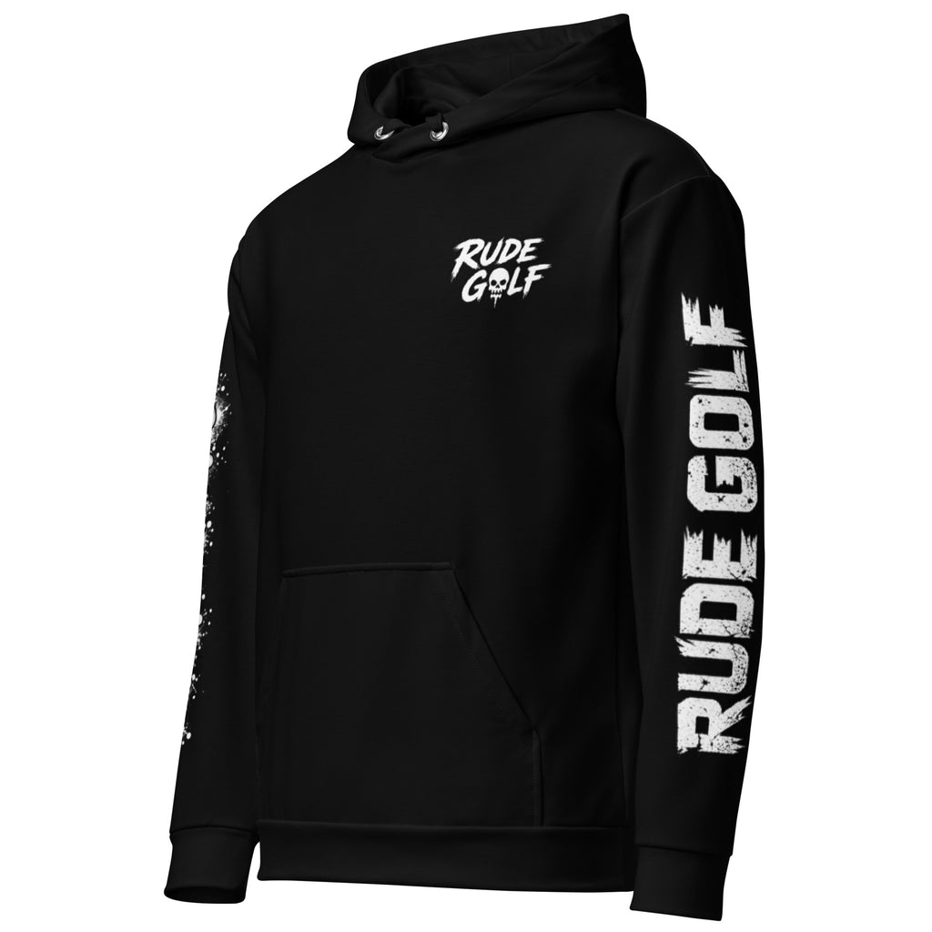 SLAY THE DAY Skull Golf Hoodie — left front view