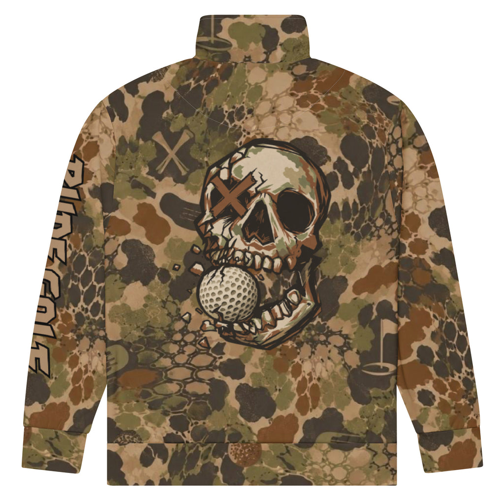SO RUDE — Hex Skull Camo Track Jacket — back view