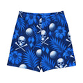 BLUE SKULL TROPIC — Long Golf Shorts — front view