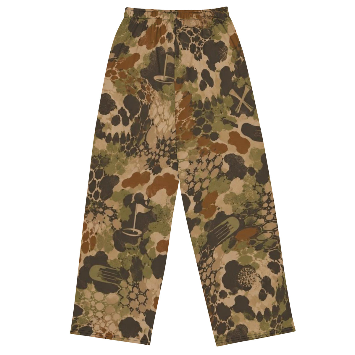 ROUGH COUNTRY — Skull Camo Wide-Leg Pants — back view