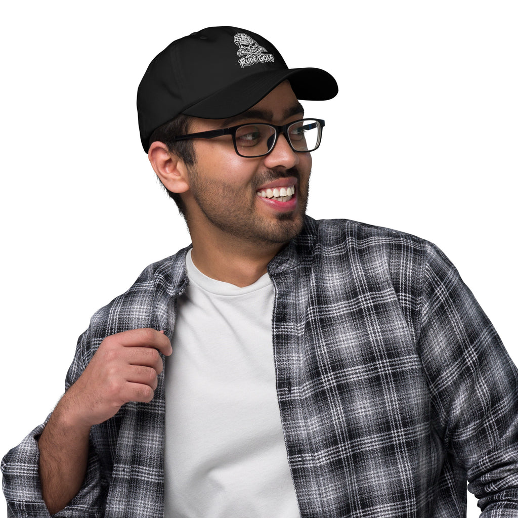 LEGEND — Embroidered Skull Golf Hat — right side view