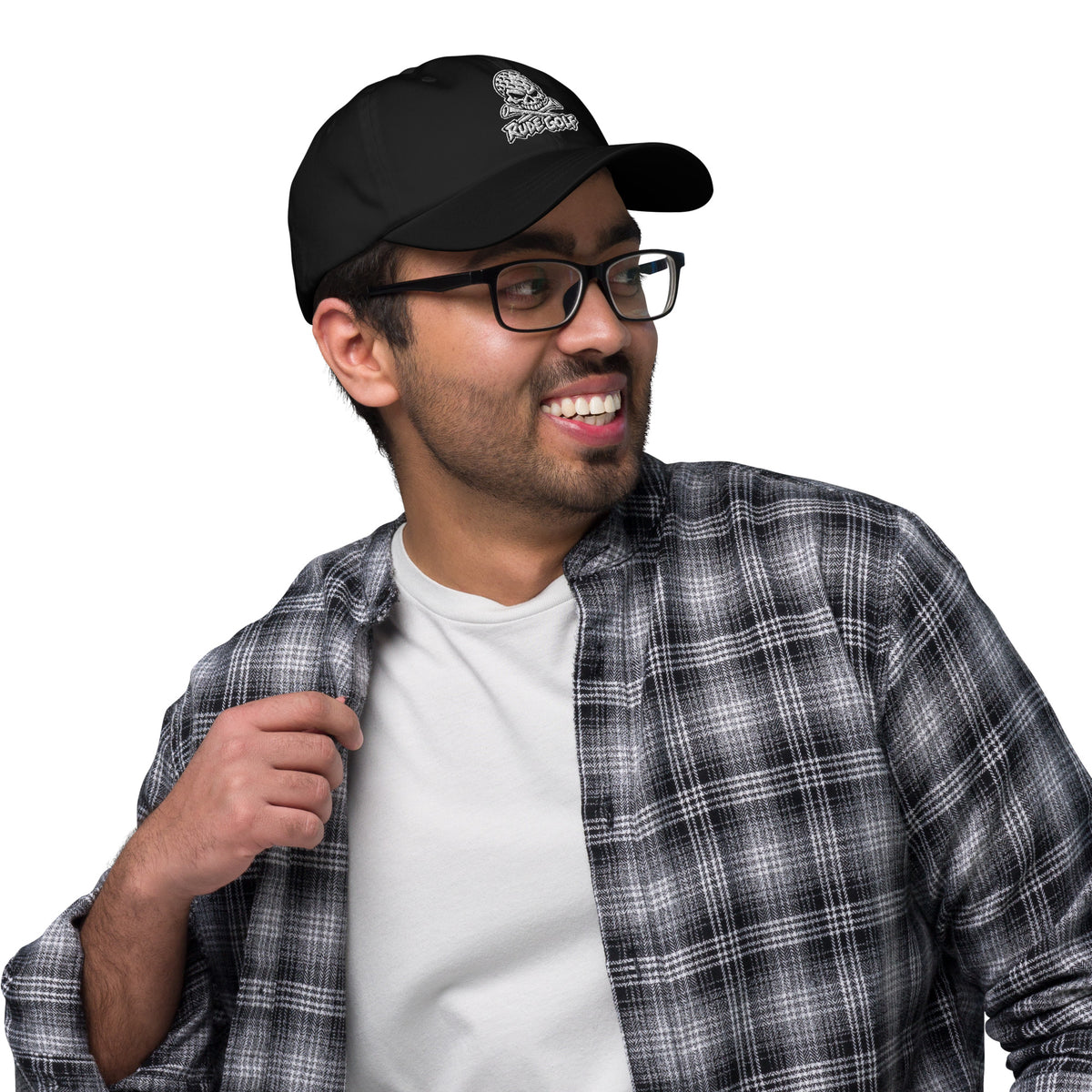 LEGEND — Embroidered Skull Golf Hat — right side view