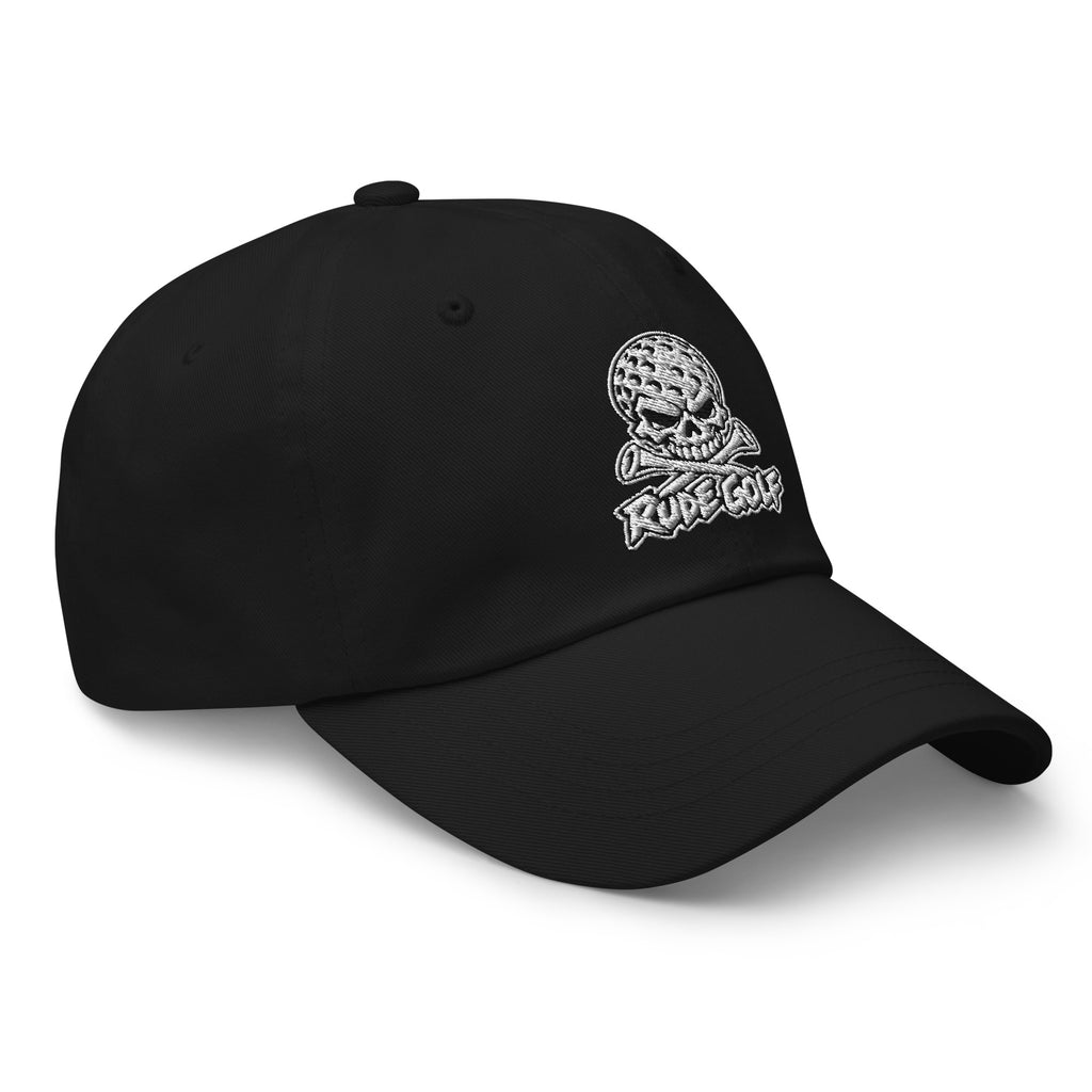 LEGEND — Embroidered Skull Golf Hat — right front view