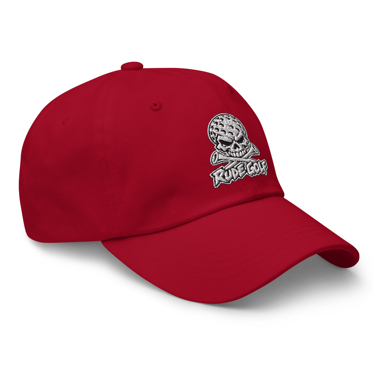 LEGEND — Embroidered Skull Golf Hat — right front view