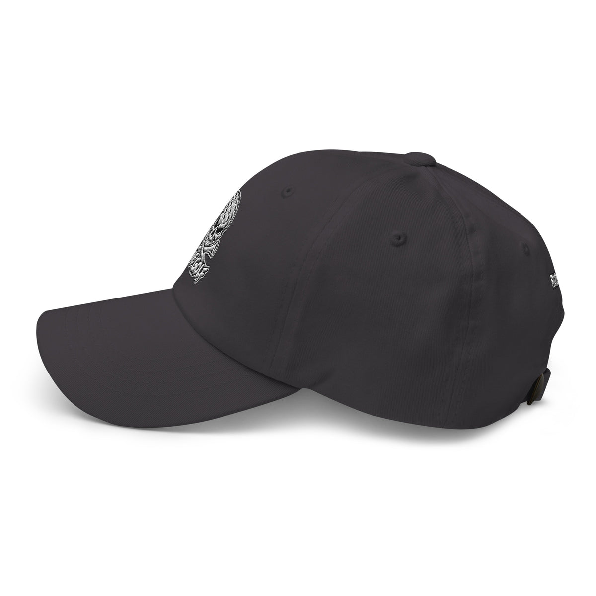 LEGEND — Embroidered Skull Golf Hat — left side view