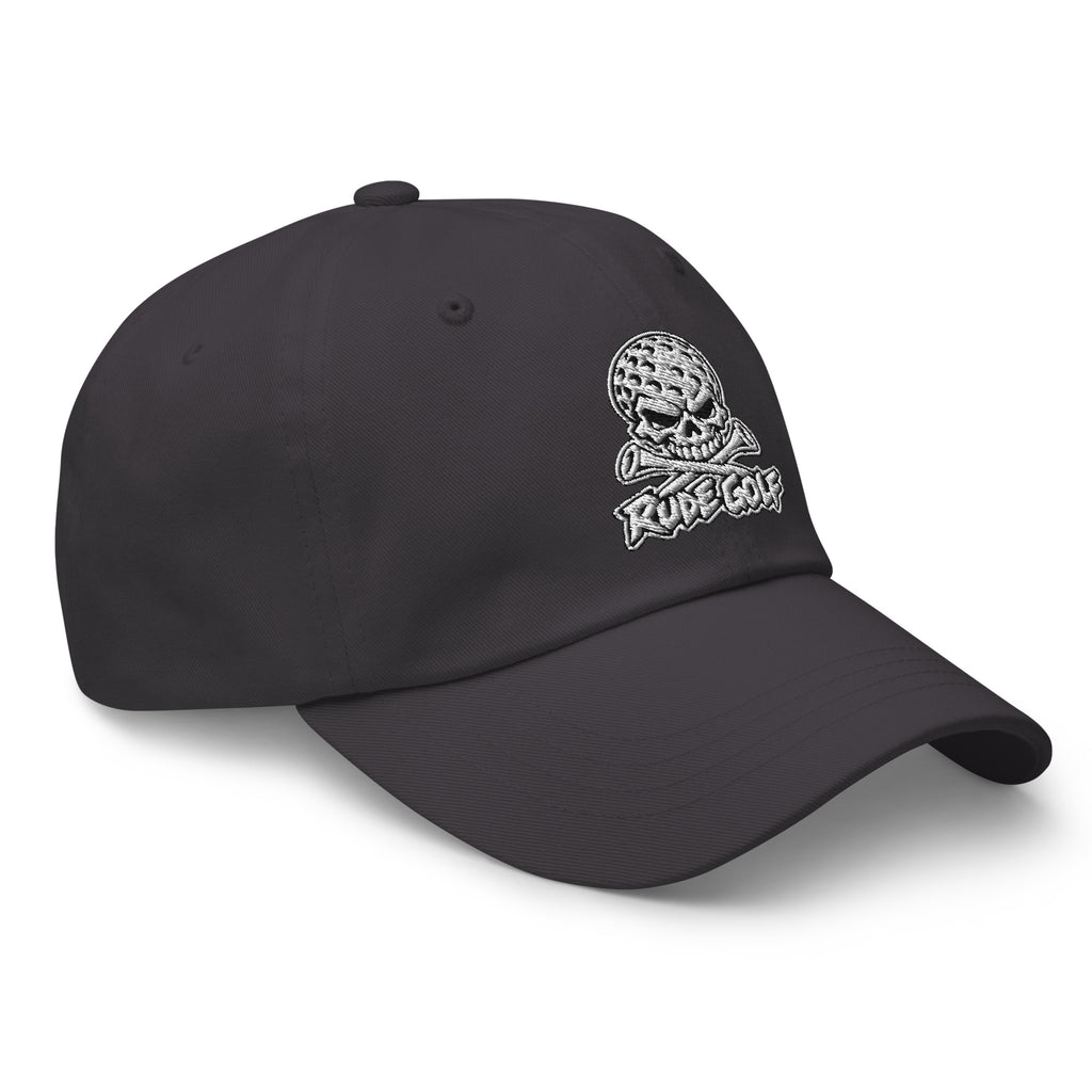 LEGEND — Embroidered Skull Golf Hat — right front view