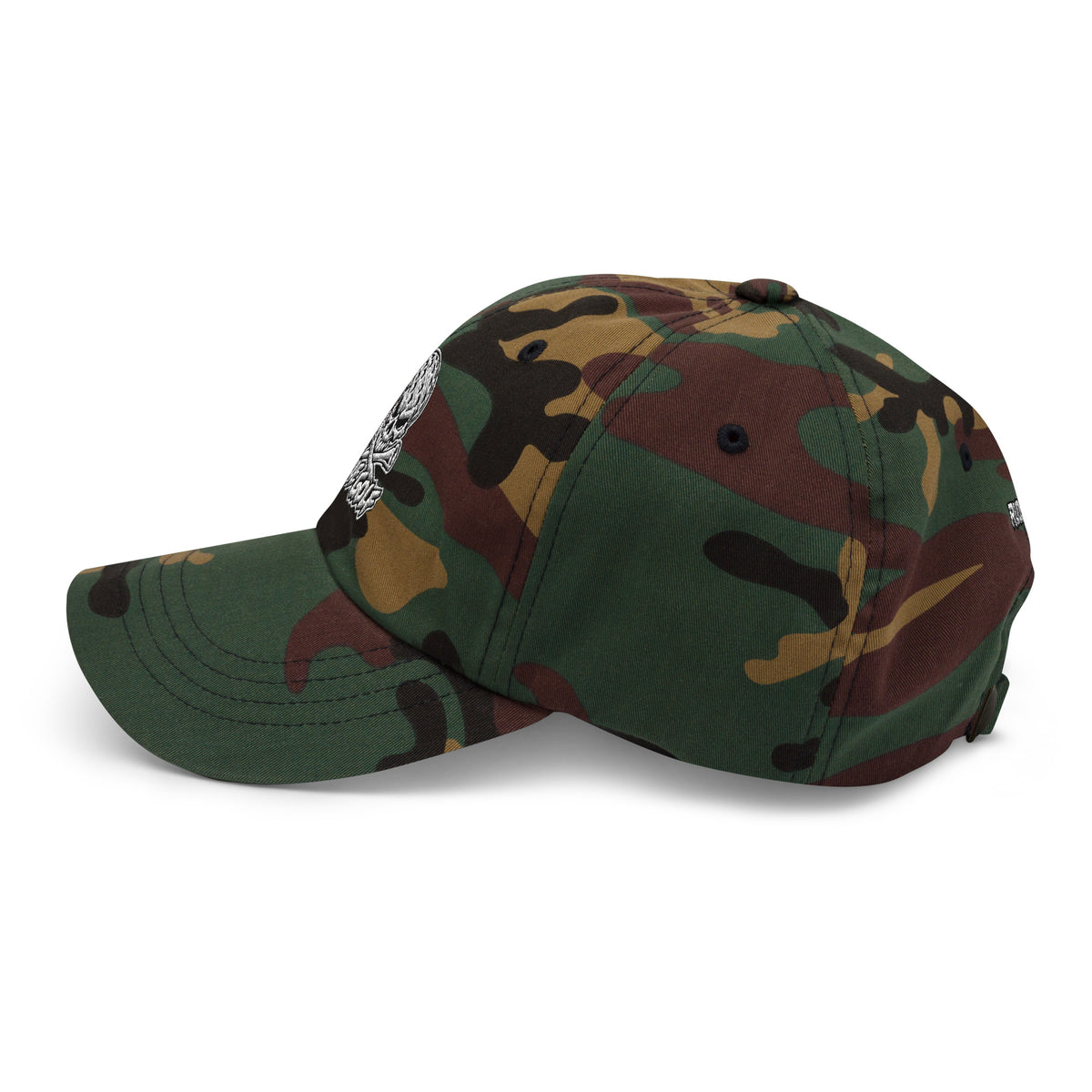 LEGEND — Embroidered Skull Golf Hat — left side view