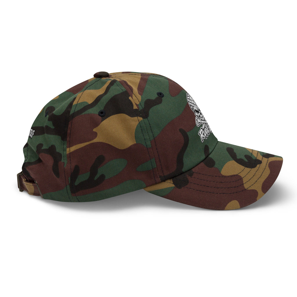 LEGEND — Embroidered Skull Golf Hat — right side view