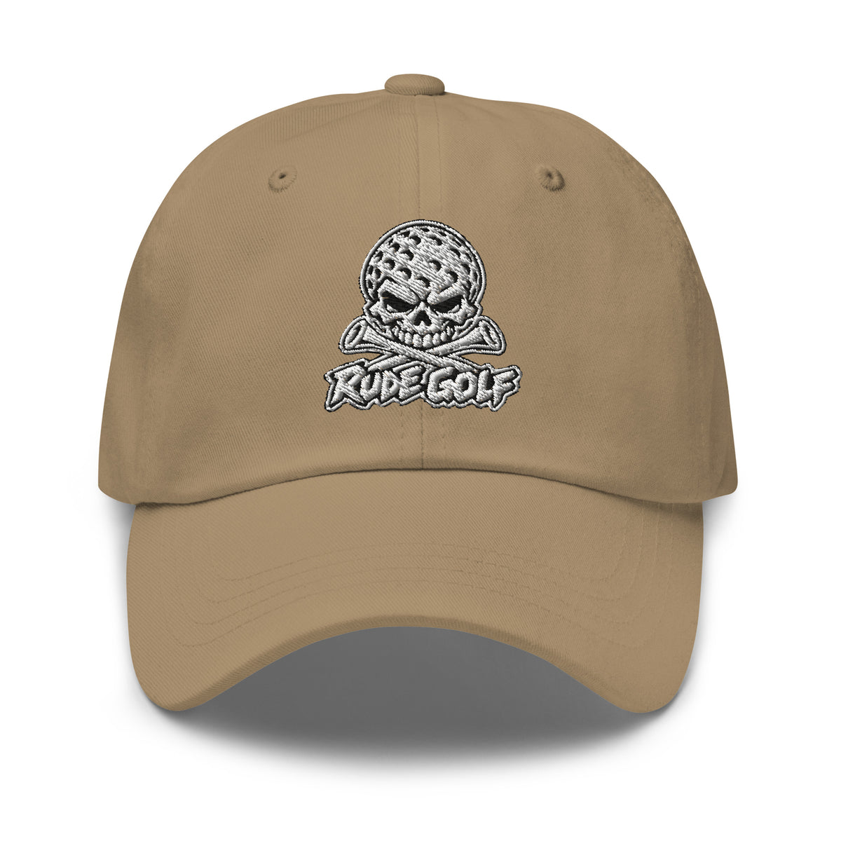 LEGEND — Embroidered Skull Golf Hat — front view