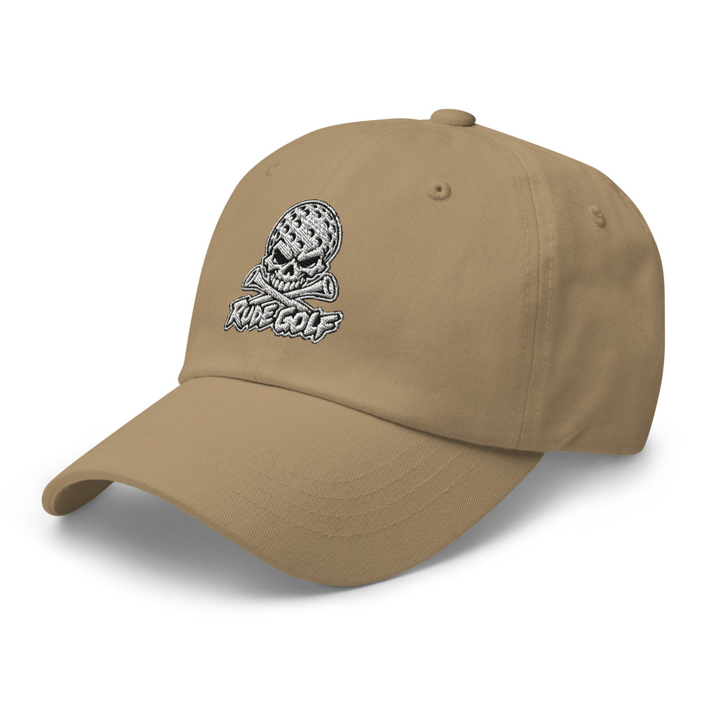 LEGEND — Embroidered Skull Golf Hat — left front view