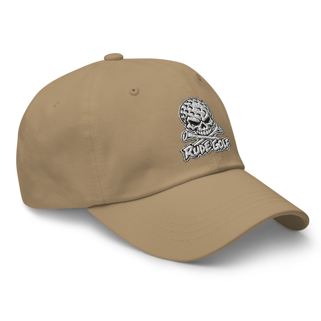 LEGEND — Embroidered Skull Golf Hat — right front view