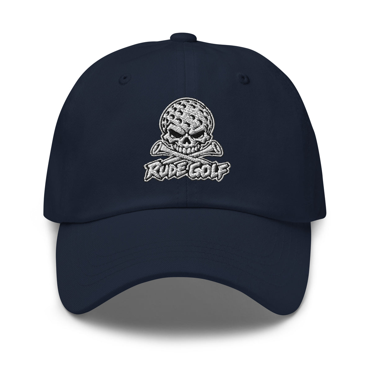 LEGEND — Embroidered Skull Golf Hat — front view