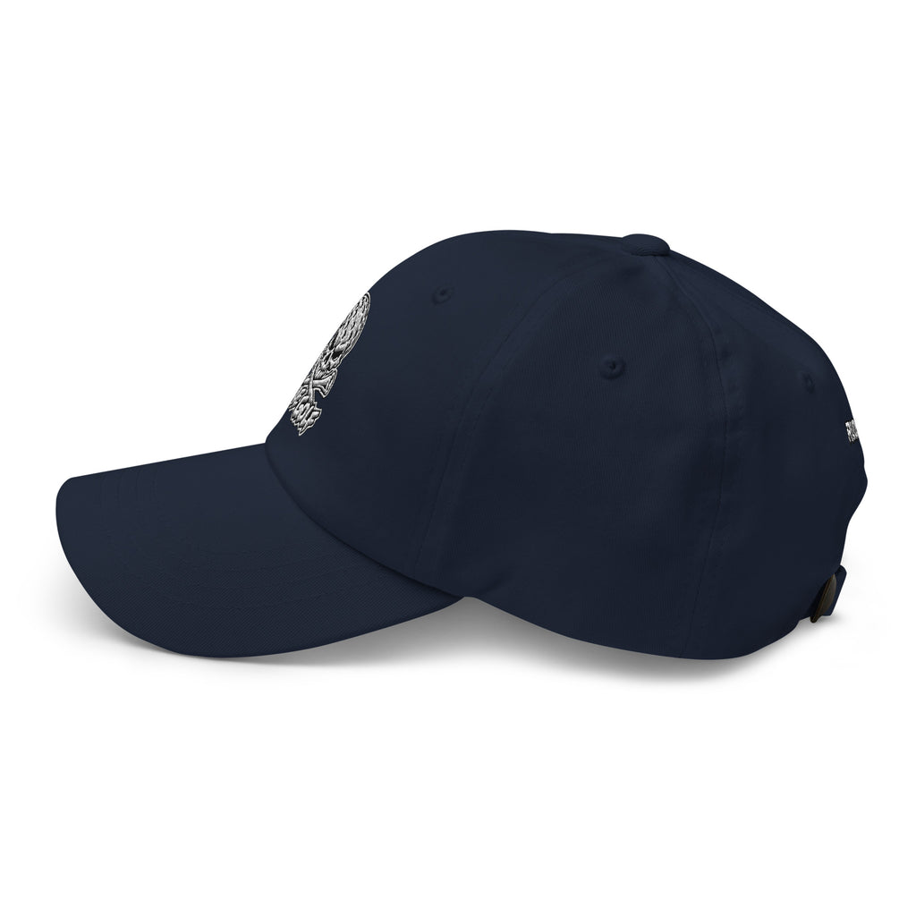 LEGEND — Embroidered Skull Golf Hat — left side view