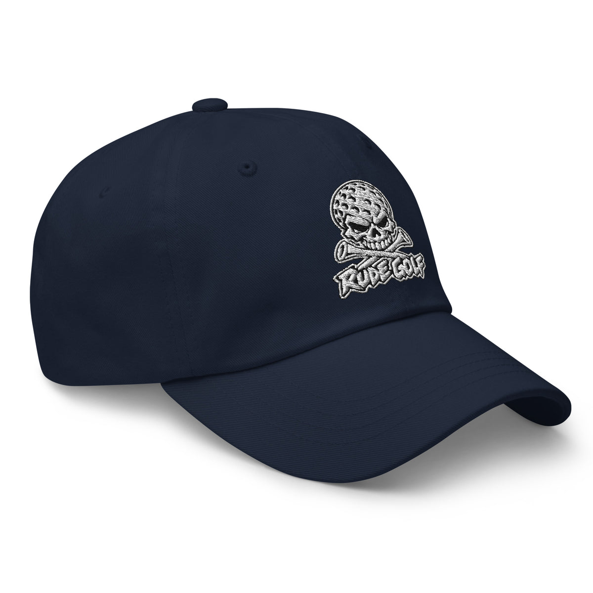 LEGEND — Embroidered Skull Golf Hat — right front view