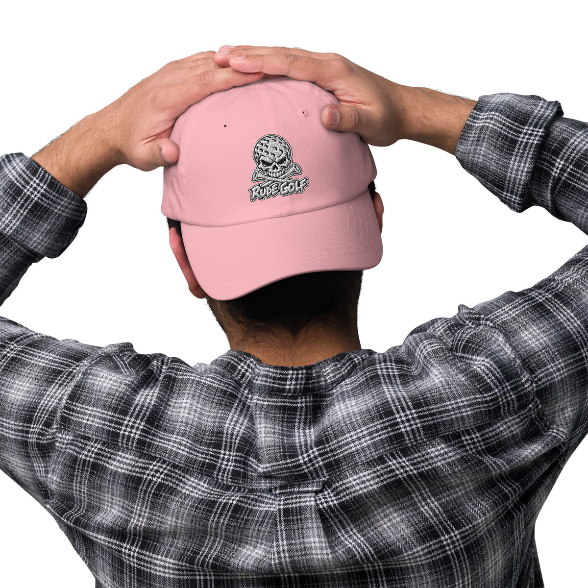 LEGEND — Embroidered Skull Golf Hat — front view