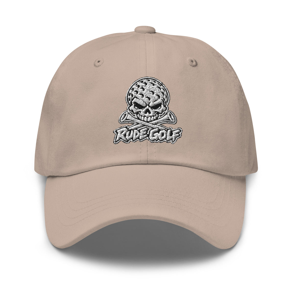 LEGEND — Embroidered Skull Golf Hat — front view