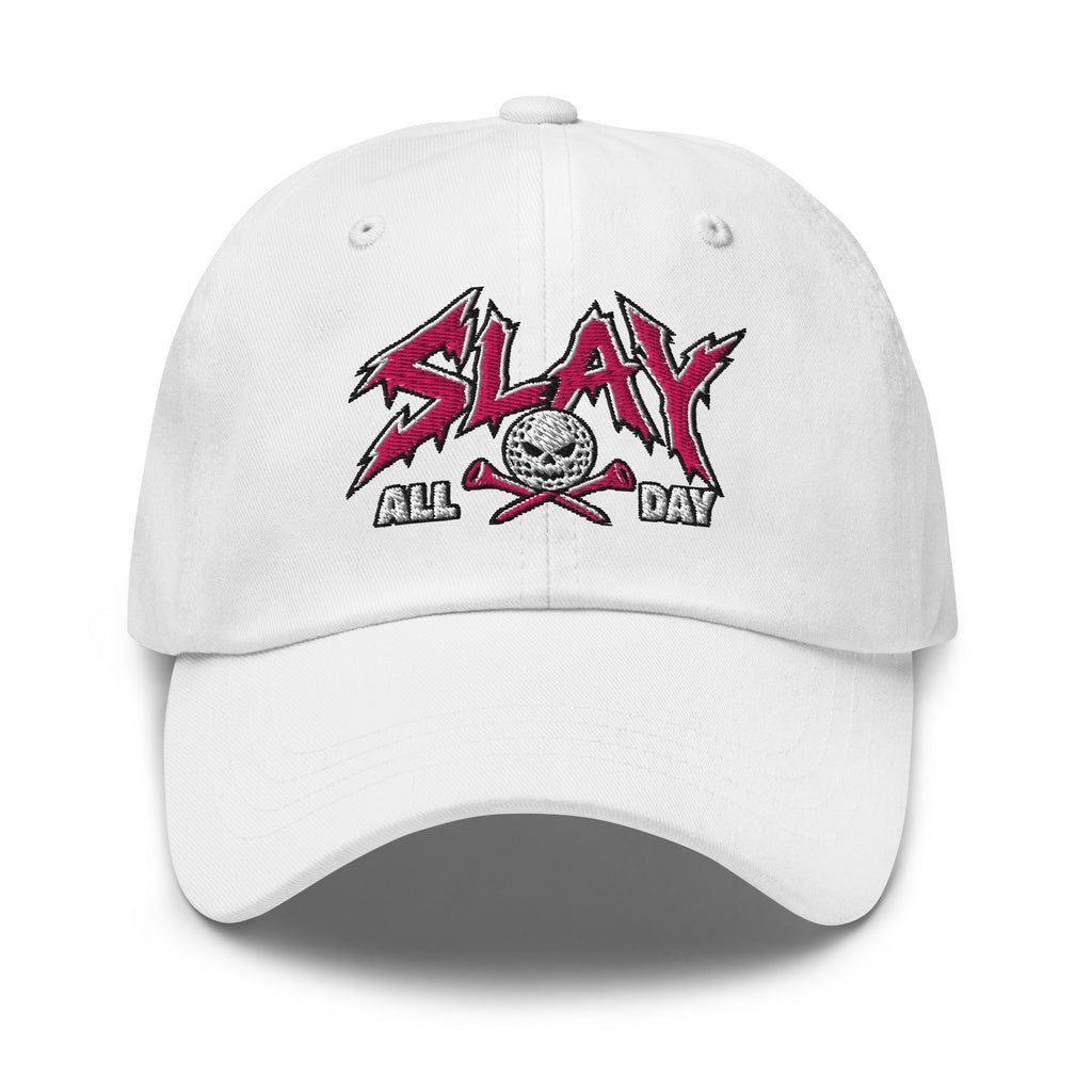 SLAY ALL DAY golf hat — front view