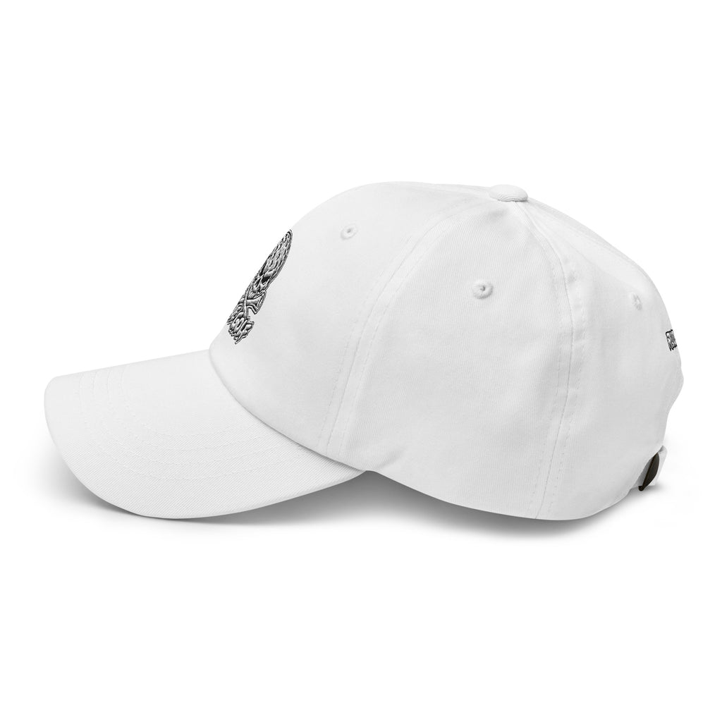 LEGEND — Embroidered Skull Golf Hat — left side view