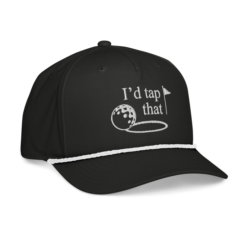 TAP THAT golf rope hat — right front view