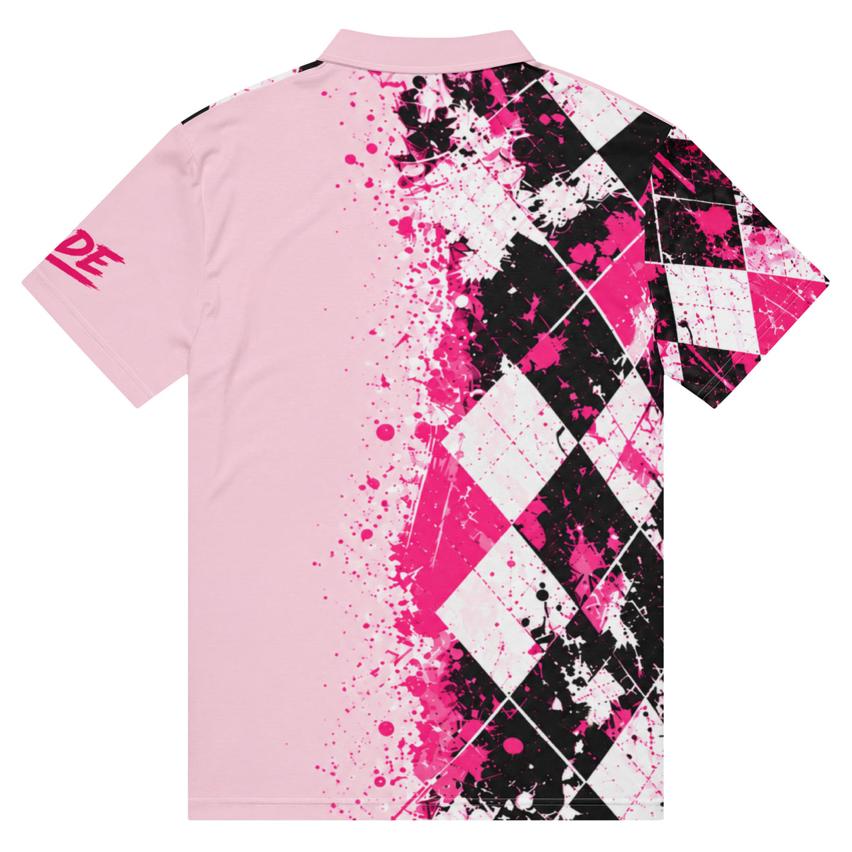 PRETTY DEADLY women’s golf polo — back view