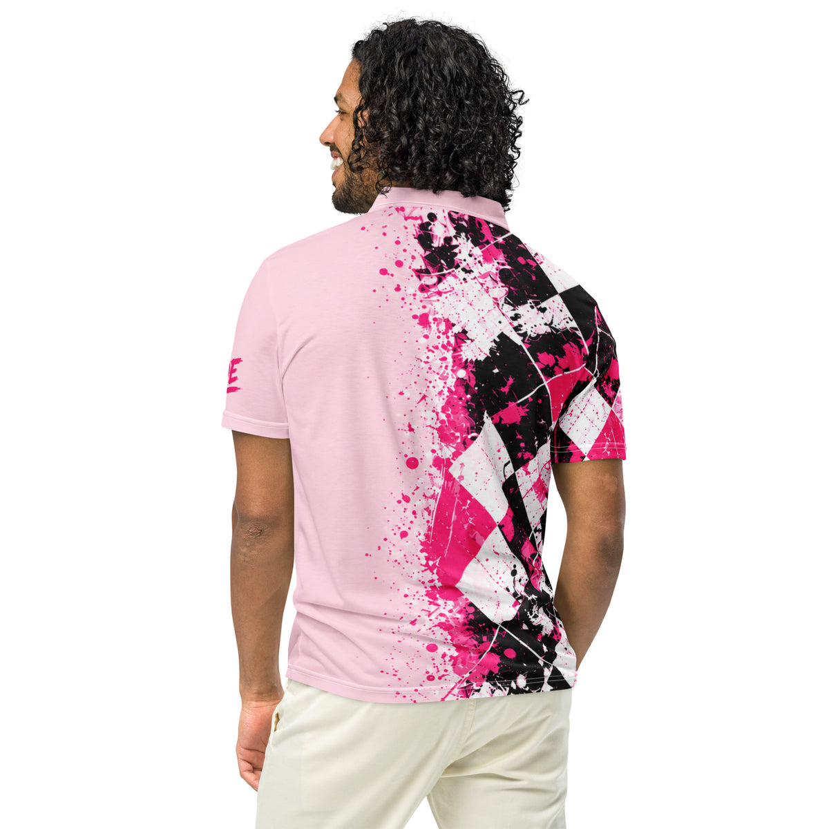 PRETTY DEADLY women’s golf polo — back view