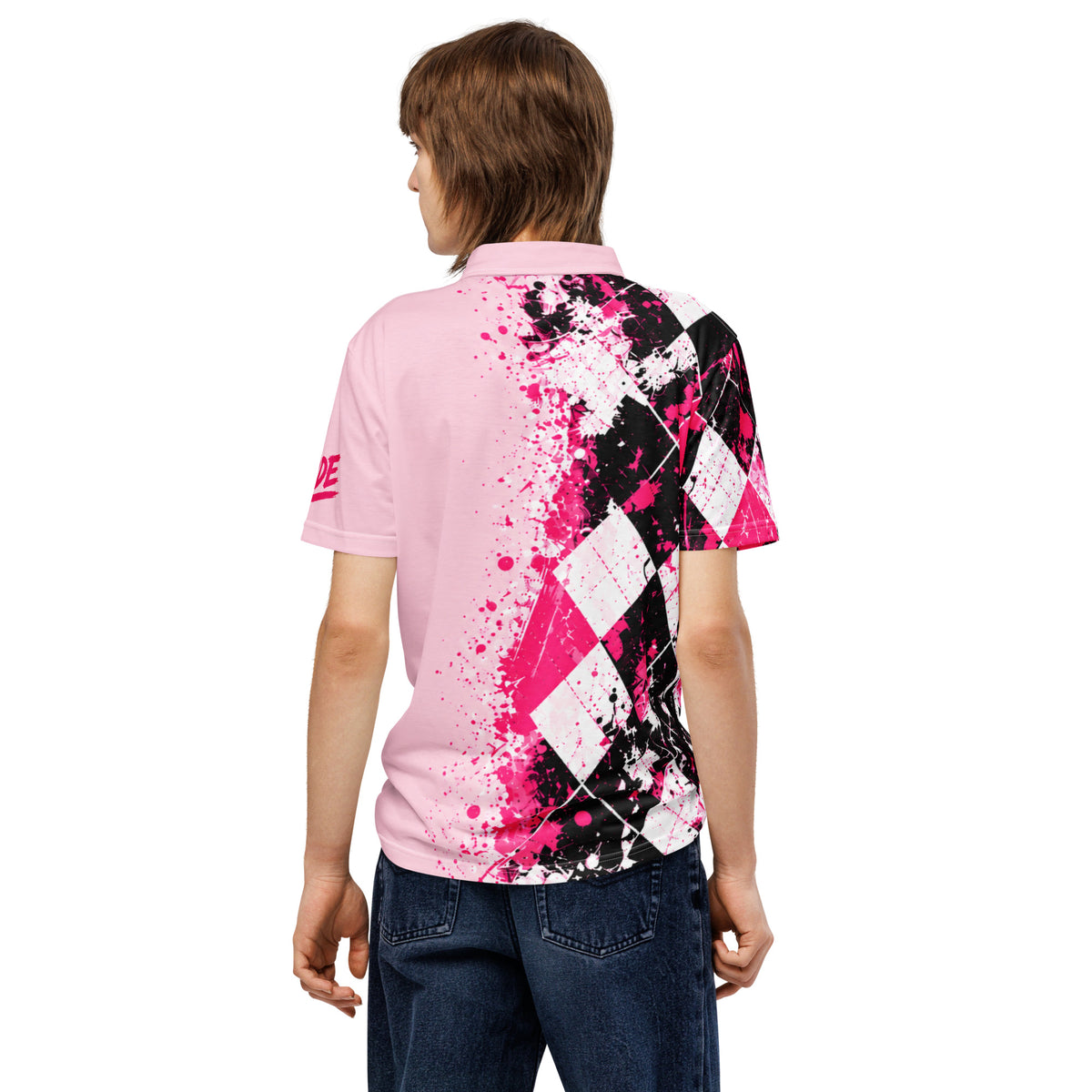 PRETTY DEADLY women’s golf polo — back view