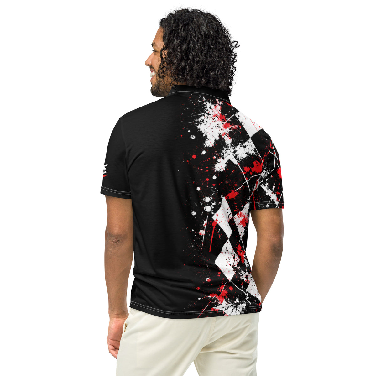 BLOOD ON THE FAIRWAY — Vampire Golf Polo — back view