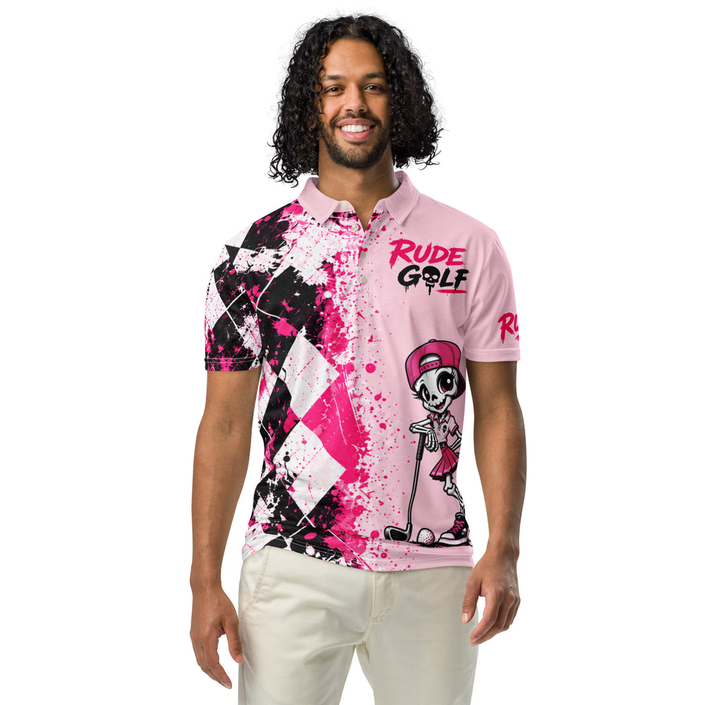 PRETTY DEADLY women’s golf polo — front view