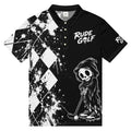 DEAD SERIOUS — Grim Reaper Golf Polo — front view