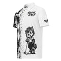 NIGHT CREATURE golf polo — left front view