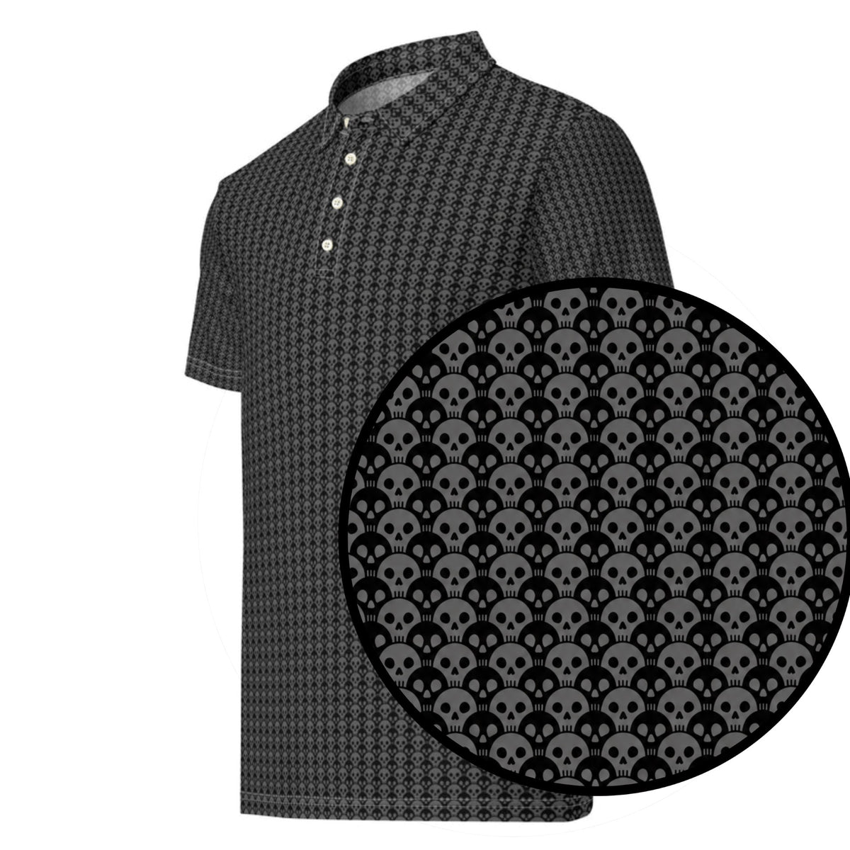 BLACKOUT golf polo — design detail