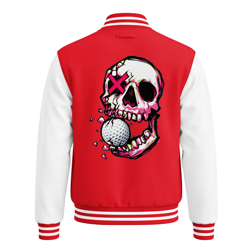 BITE THE DUST – Heavyweight Letterman Jacket — back view