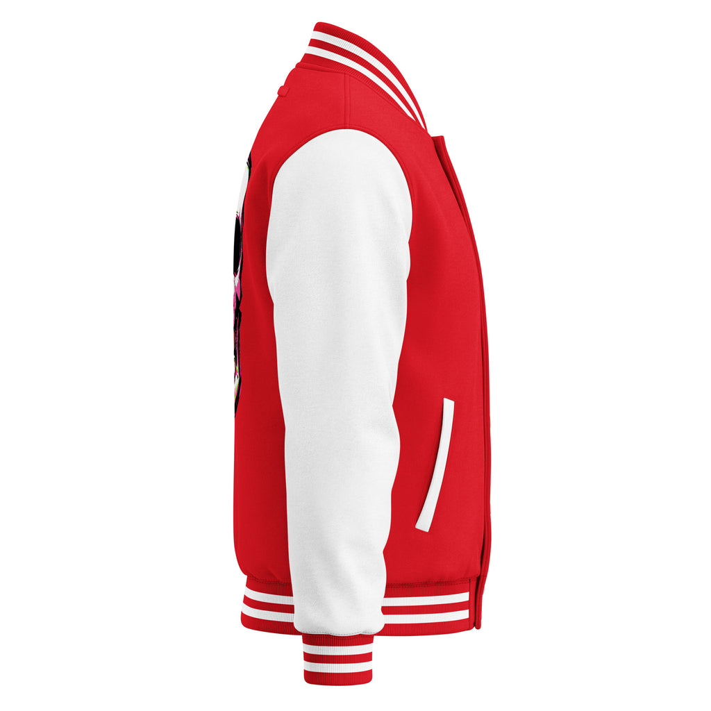 BITE THE DUST – Heavyweight Letterman Jacket — right side view