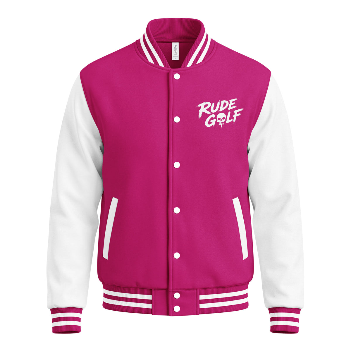 BITE THE DUST – Heavyweight Letterman Jacket — front view