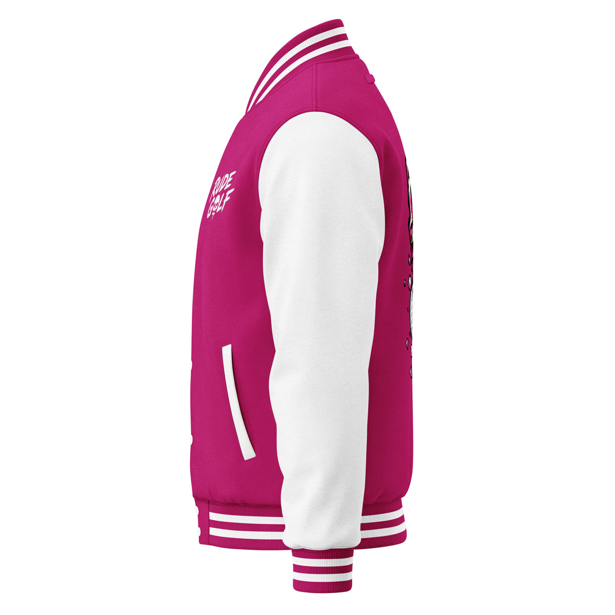BITE THE DUST – Heavyweight Letterman Jacket — left side view