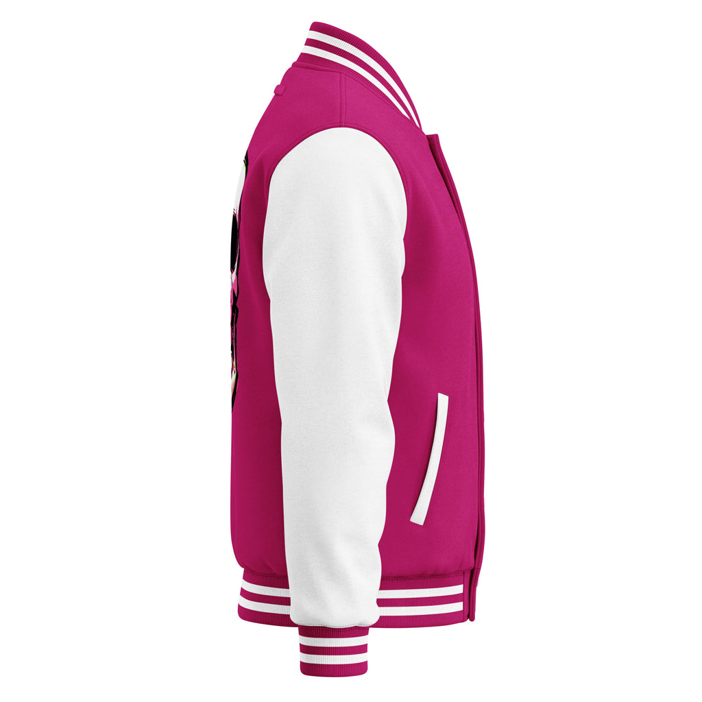 BITE THE DUST – Heavyweight Letterman Jacket — right side view