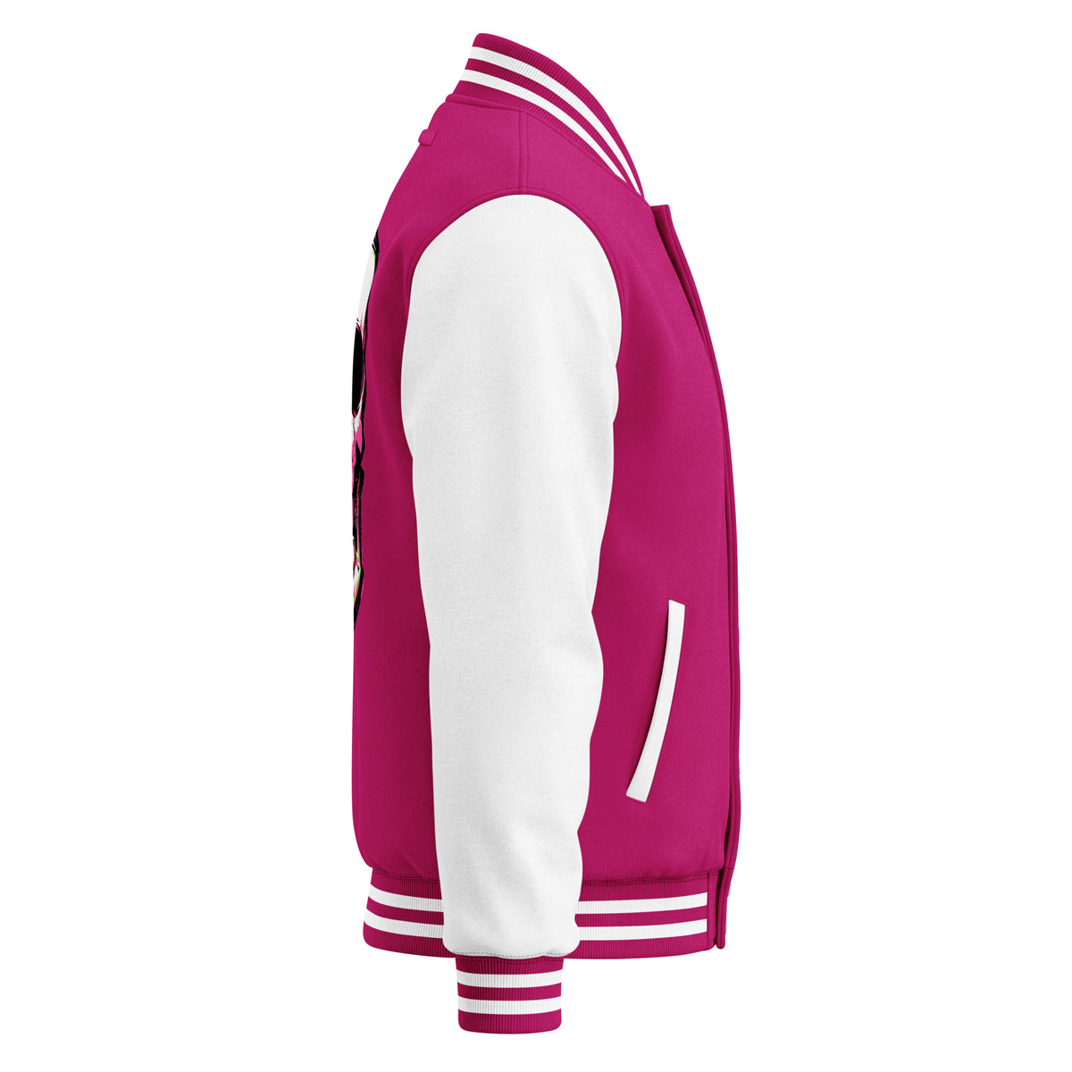 BITE THE DUST – Heavyweight Letterman Jacket — right side view