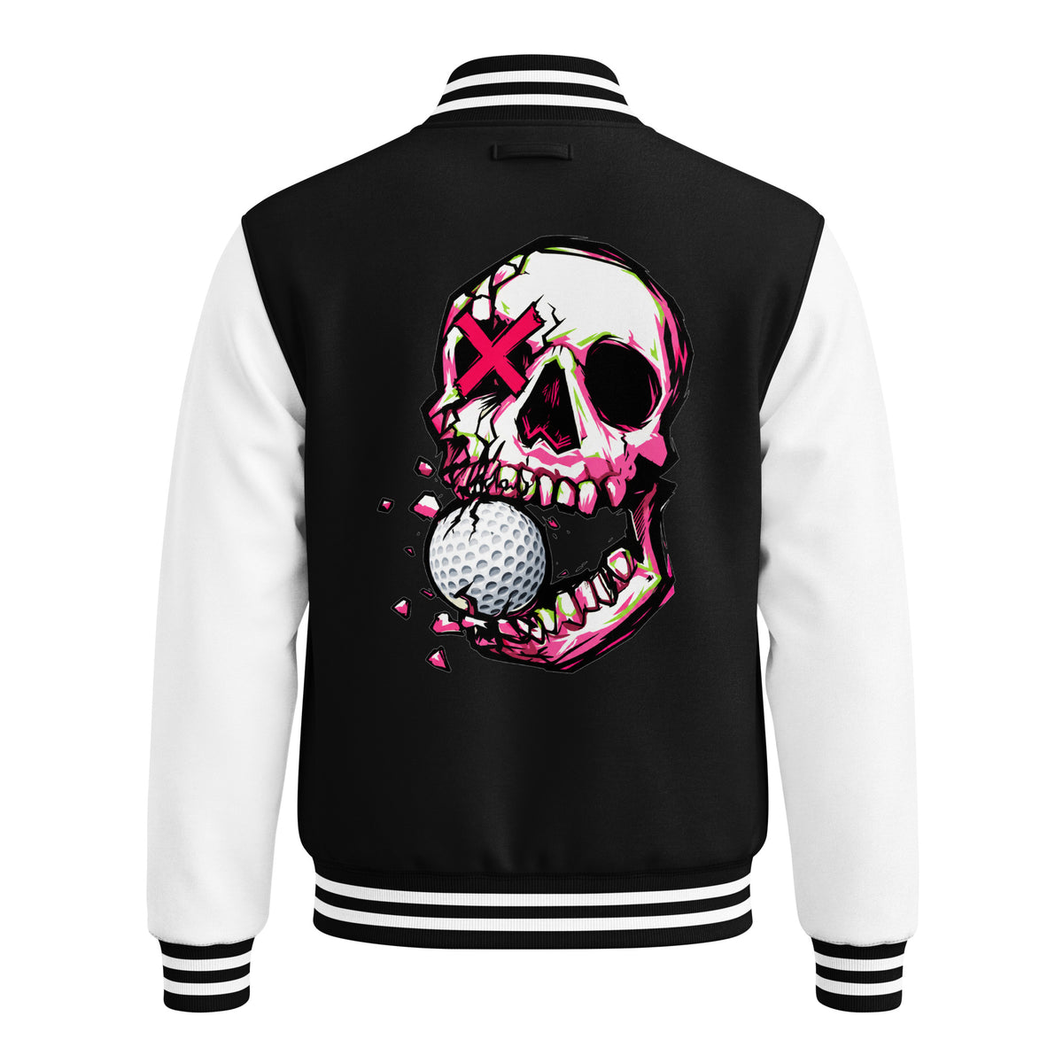 BITE THE DUST – Heavyweight Letterman Jacket — back view