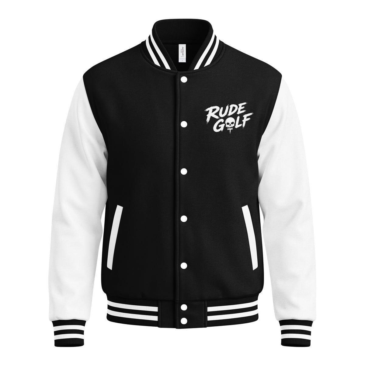 BITE THE DUST – Heavyweight Letterman Jacket — front view