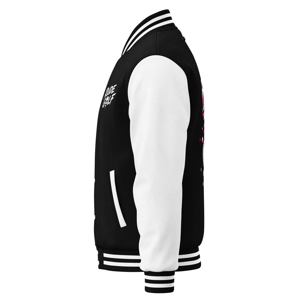 BITE THE DUST – Heavyweight Letterman Jacket — left side view