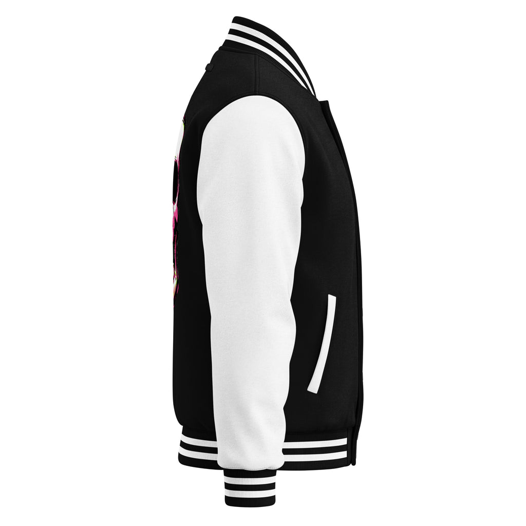 BITE THE DUST – Heavyweight Letterman Jacket — right side view