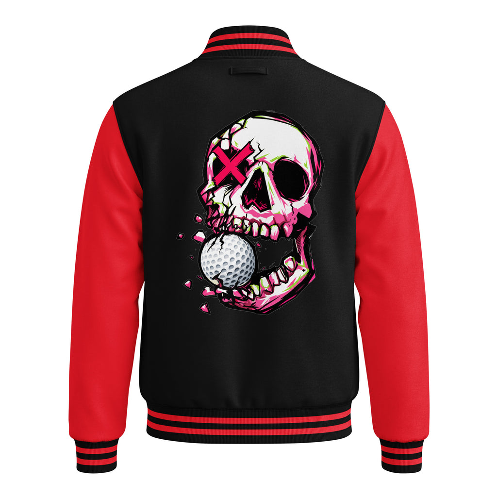 BITE THE DUST – Heavyweight Letterman Jacket — back view