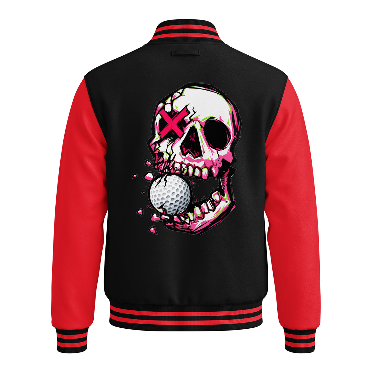 BITE THE DUST – Heavyweight Letterman Jacket — back view