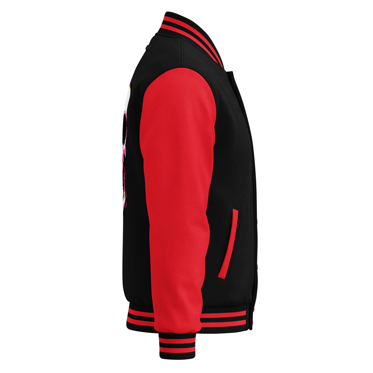 BITE THE DUST – Heavyweight Letterman Jacket — right side view