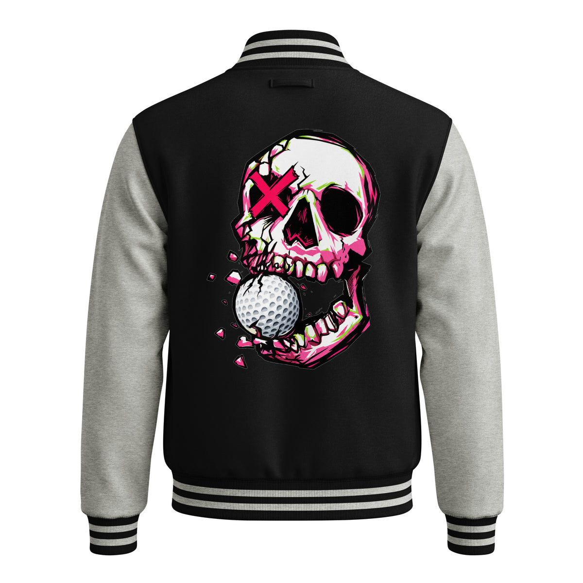 BITE THE DUST – Heavyweight Letterman Jacket — back view