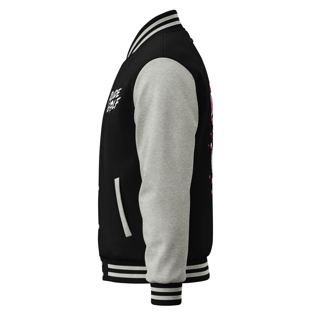 BITE THE DUST – Heavyweight Letterman Jacket — left side view
