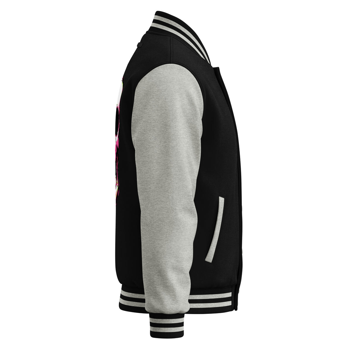 BITE THE DUST – Heavyweight Letterman Jacket — right side view