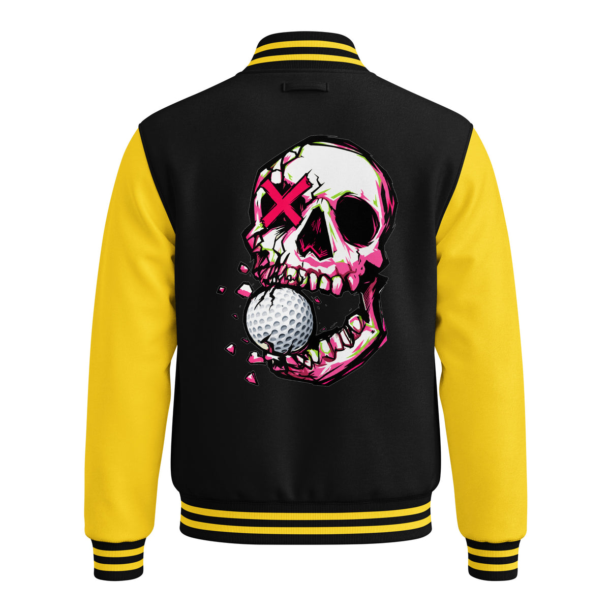 BITE THE DUST – Heavyweight Letterman Jacket — back view